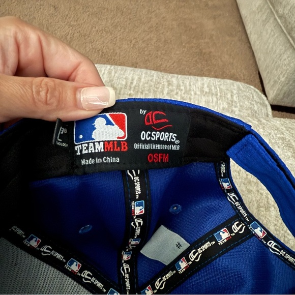 NFL White and Cream Hoodie with Blue Logo - Picture 3 of 3